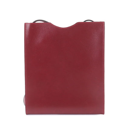 Hermes Onimetou Shoulder Bag Pochette Box Calf Rouge — view 2