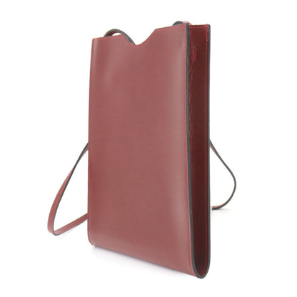 Hermes Onimetou Shoulder Bag Pochette Box Calf Rouge — view 3