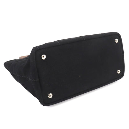 Prada Canapa 2-Way Bag Canvas Nero Black Silver — view 4