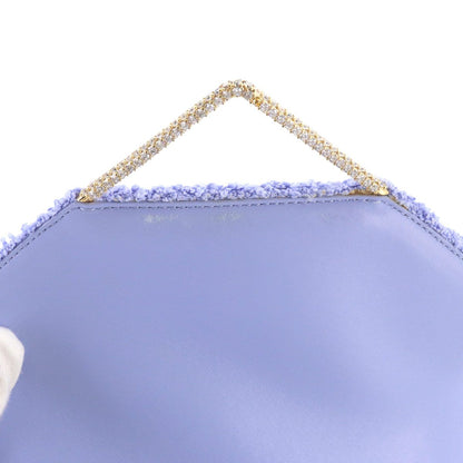 Bottega Veneta the Clip Shoulder Bag Cles Fabric Leather Perwinkle — view 8