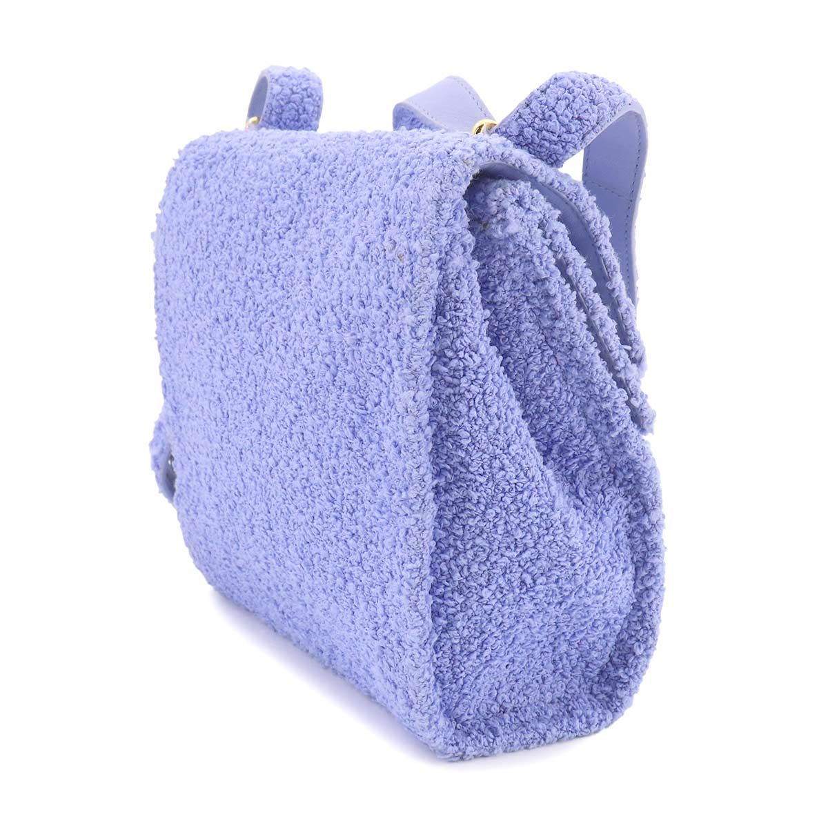 Bottega Veneta the Clip Shoulder Bag Cles Fabric Leather Perwinkle — view 4