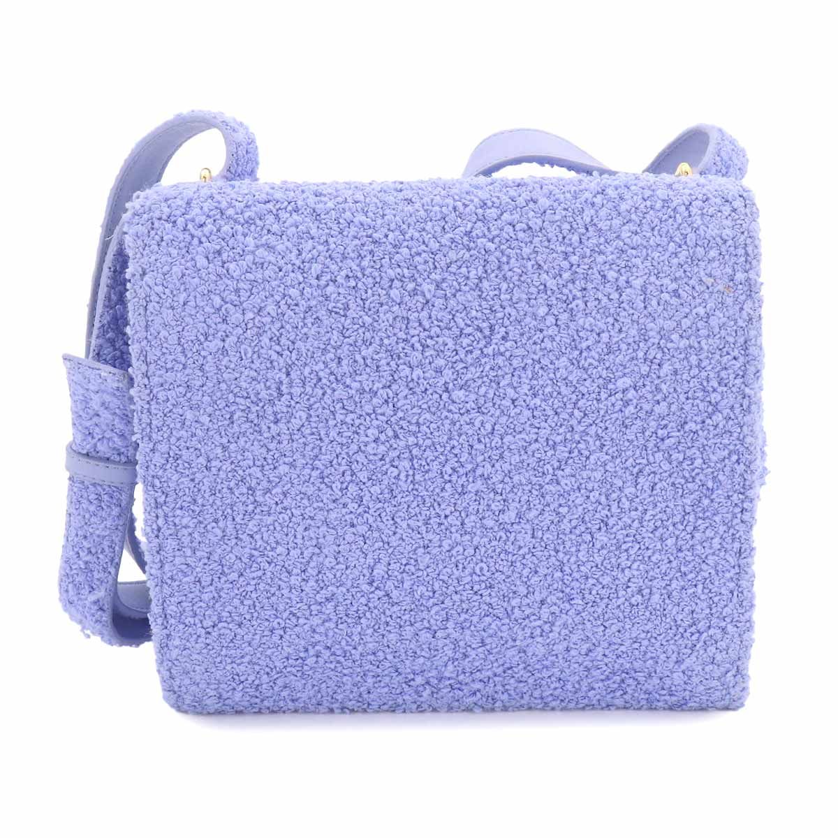 Bottega Veneta the Clip Shoulder Bag Cles Fabric Leather Perwinkle — view 3
