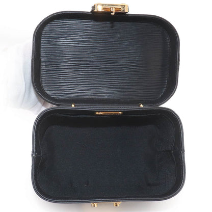 Fendi Epi Vanity 2-Way Bag Leather Black Gold Vintage — view 7