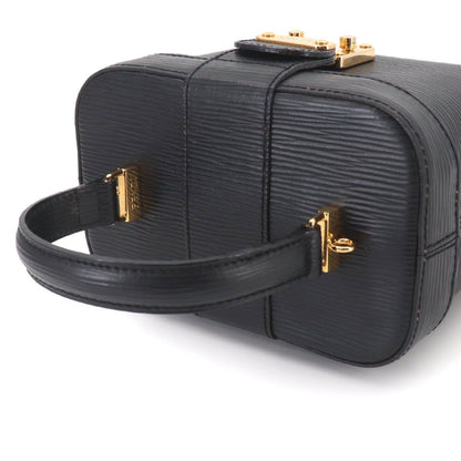 Fendi Epi Vanity 2-Way Bag Leather Black Gold Vintage — view 6