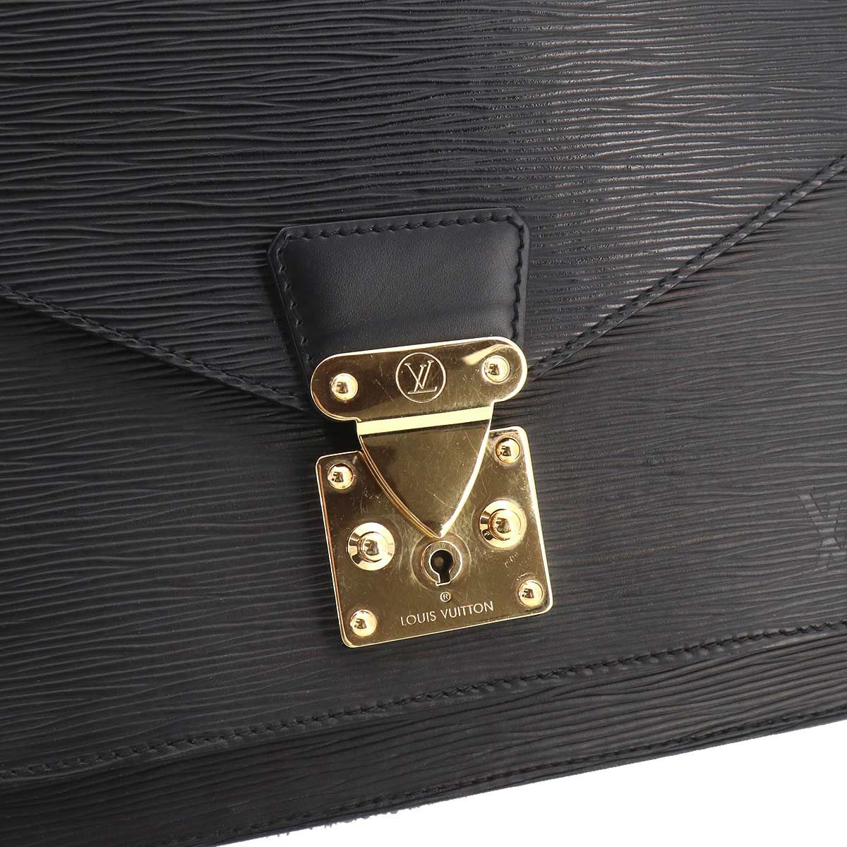 Louis Vuitton Epi Monceau 2-Way Bag Leather Noir — view 9