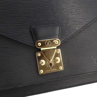 Louis Vuitton Epi Monceau 2-Way Bag Leather Noir — view 9