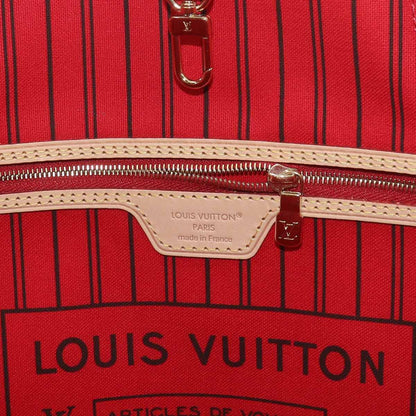 Louis Vuitton Monogram Neverfull Tote Brown Cerise — view 8
