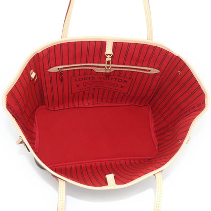 Louis Vuitton Monogram Neverfull Tote Brown Cerise — view 7