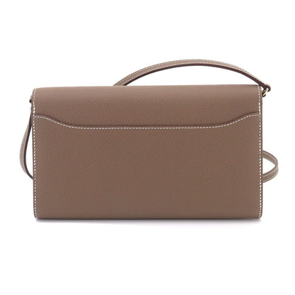 Hermes Constance Long Tougo Bifold Wallet Epsom Etoupe Gold — view 3