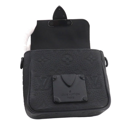 Louis Vuitton Monogram Taurillon Pico S Lock Shoulder Bag Leather Black — view 7