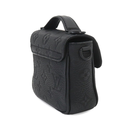 Louis Vuitton Monogram Taurillon Pico S Lock Shoulder Bag Leather Black — view 4