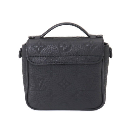 Louis Vuitton Monogram Taurillon Pico S Lock Shoulder Bag Leather Black — view 3
