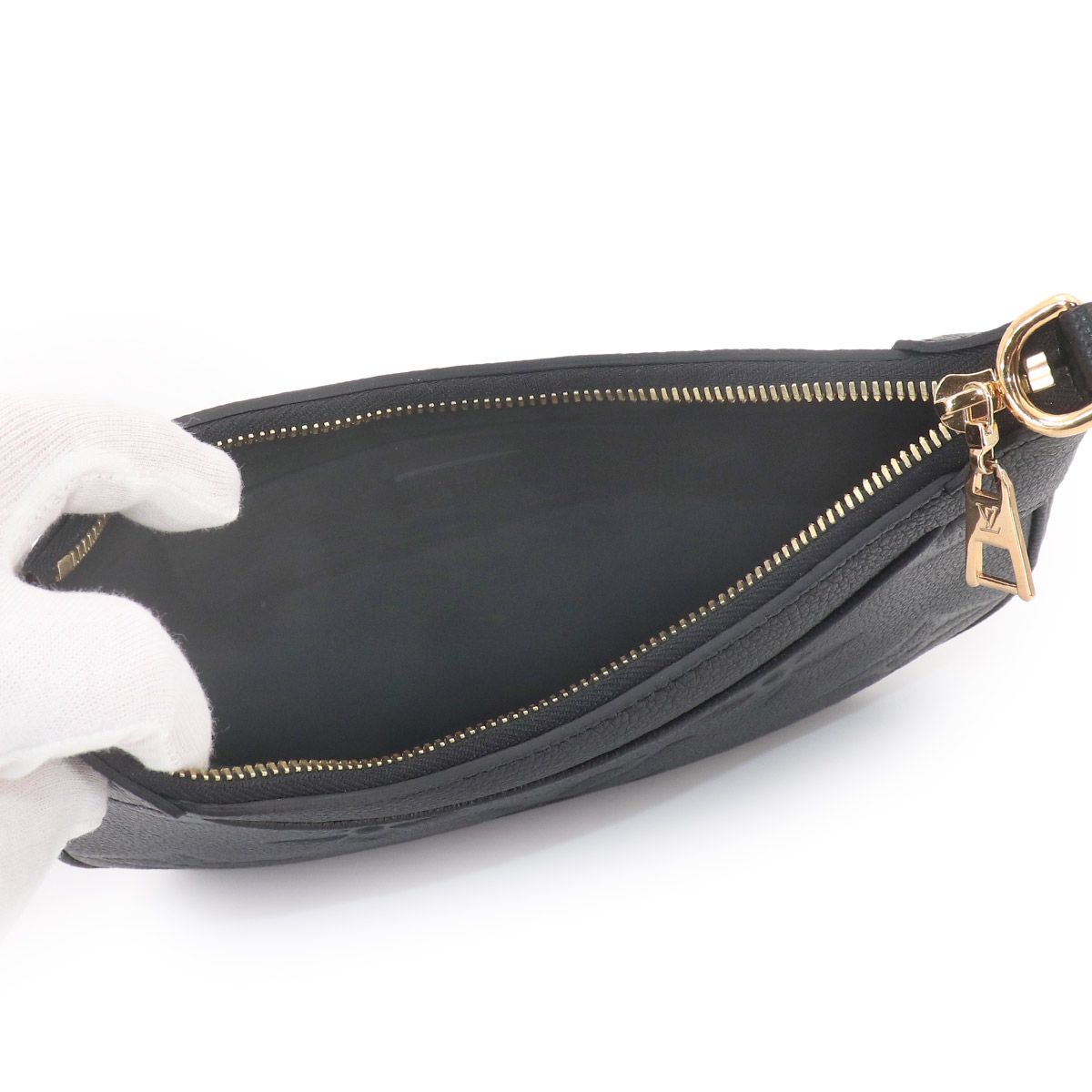 Louis Vuitton Monogram Empreinte Bagatelle NM 2-Way Shoulder Bag Black — view 6