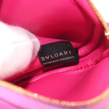 Bvlgari Serpenti Cabochon Mini Shoulder Bag Leather Pink — view 8