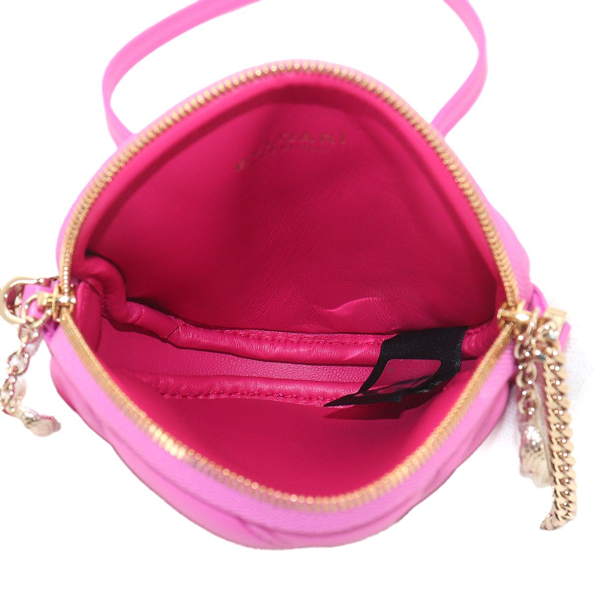 Bvlgari Serpenti Cabochon Mini Shoulder Bag Leather Pink — view 6
