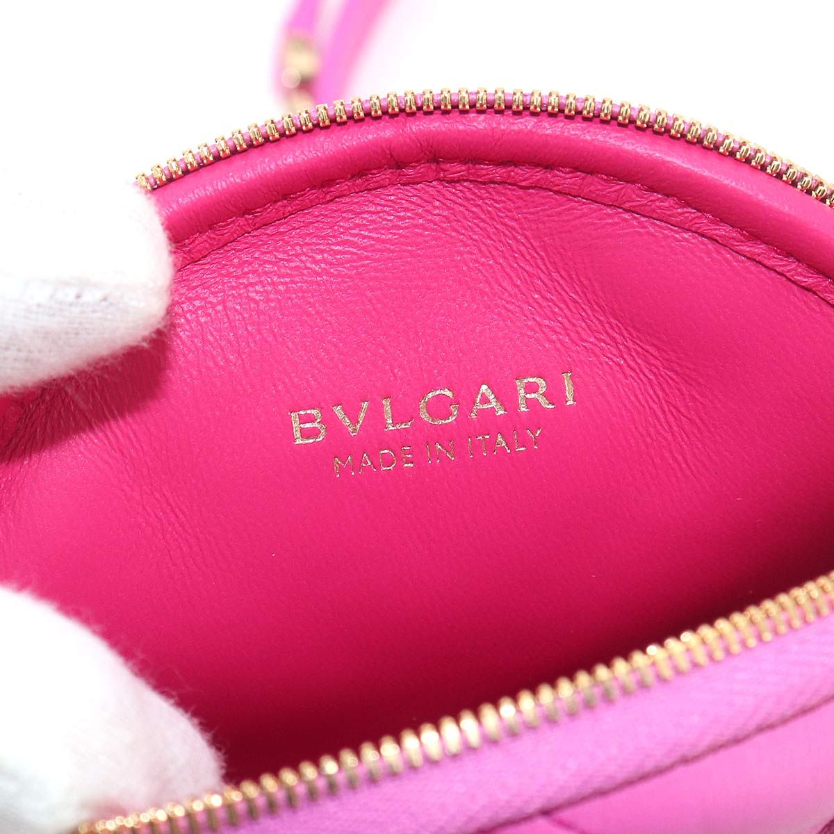 Bvlgari Serpenti Cabochon Mini Shoulder Bag Leather Pink — view 7
