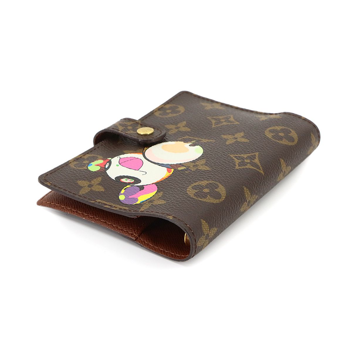 Louis Vuitton Monogram Panda Agenda PM Notebook Cover Brown Takashi Murakami — view 3