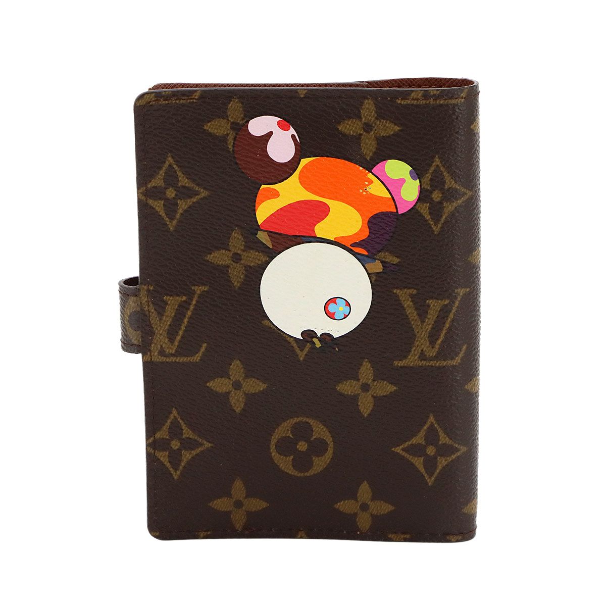 Louis Vuitton Monogram Panda Agenda PM Notebook Cover Brown Takashi Murakami — view 2