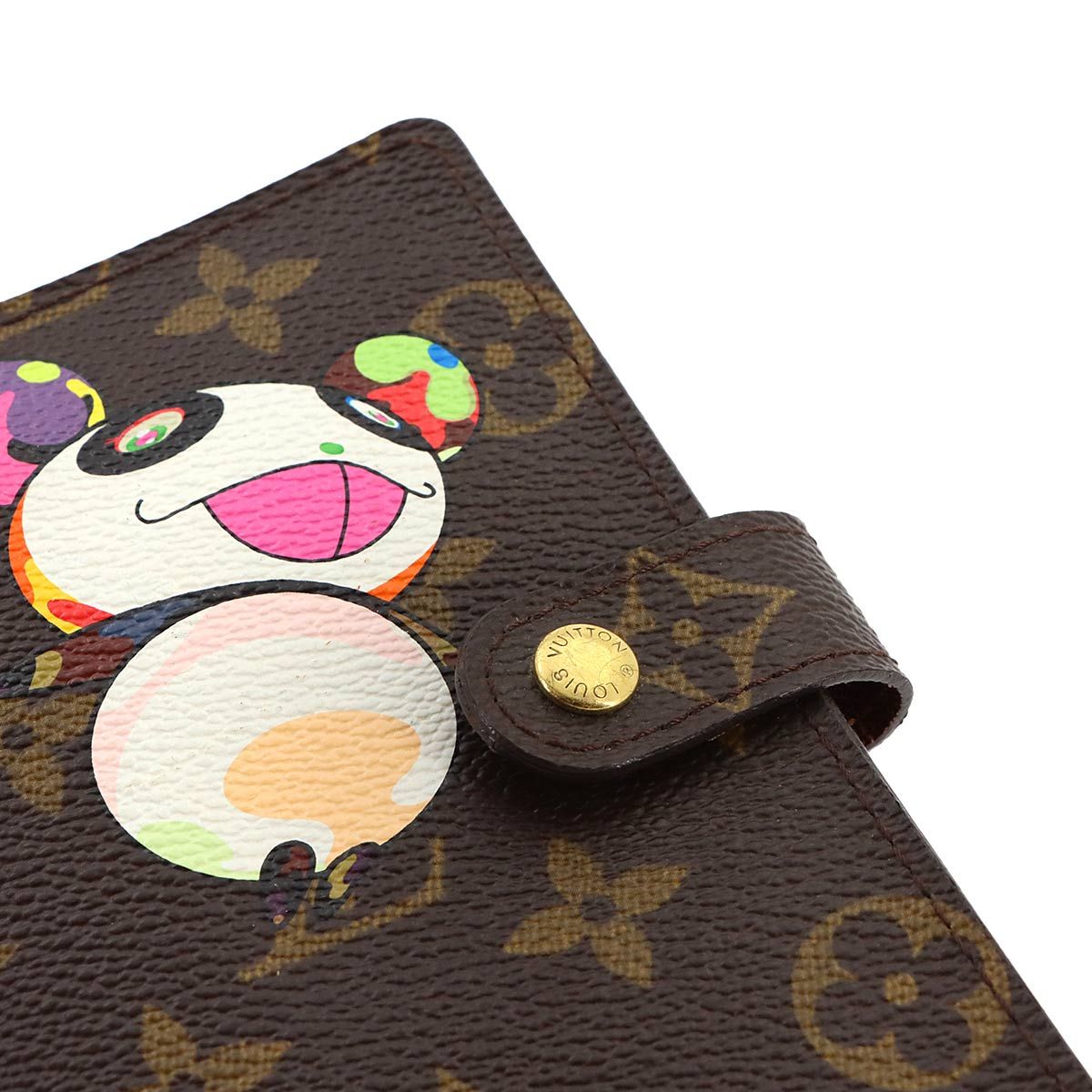 Louis Vuitton Monogram Panda Agenda PM Notebook Cover Brown Takashi Murakami — view 8