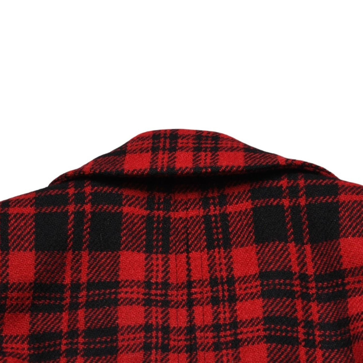 Saint Laurent Buffalo Plaid Double Breasted Jacket Tartan Check Red Black — view 7