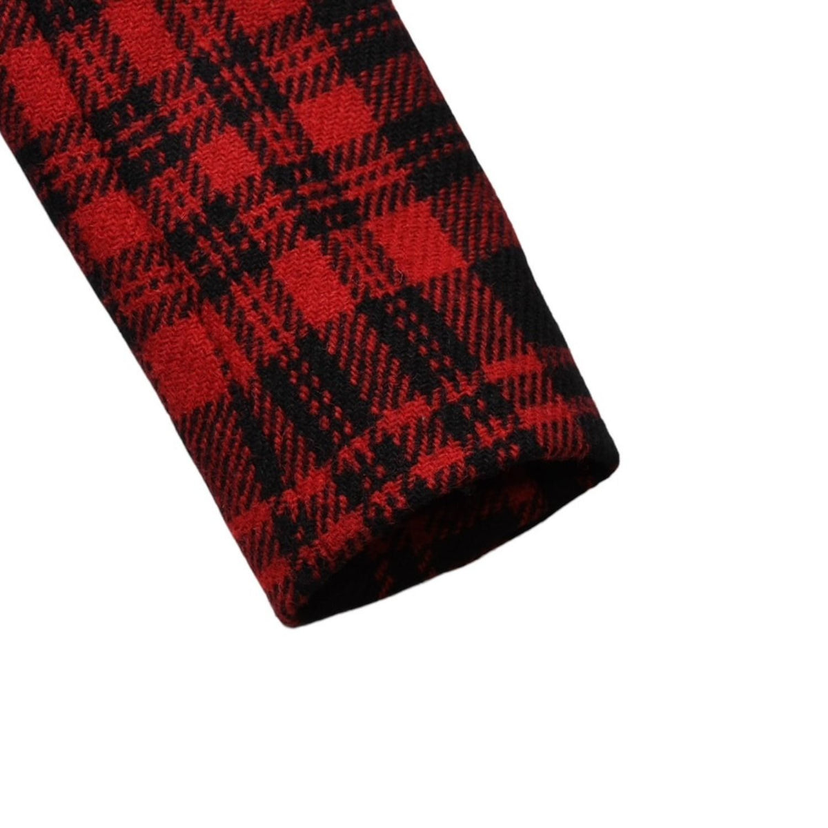 Saint Laurent Buffalo Plaid Double Breasted Jacket Tartan Check Red Black — view 4