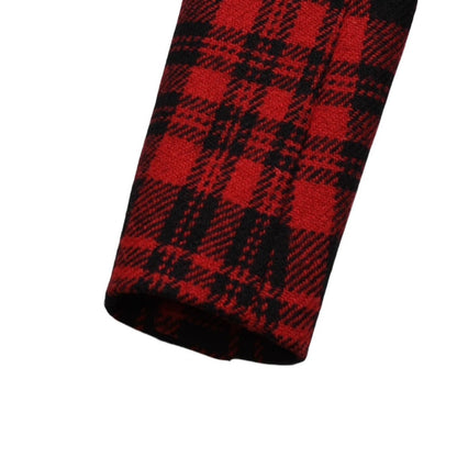 Saint Laurent Buffalo Plaid Double Breasted Jacket Tartan Check Red Black — view 5