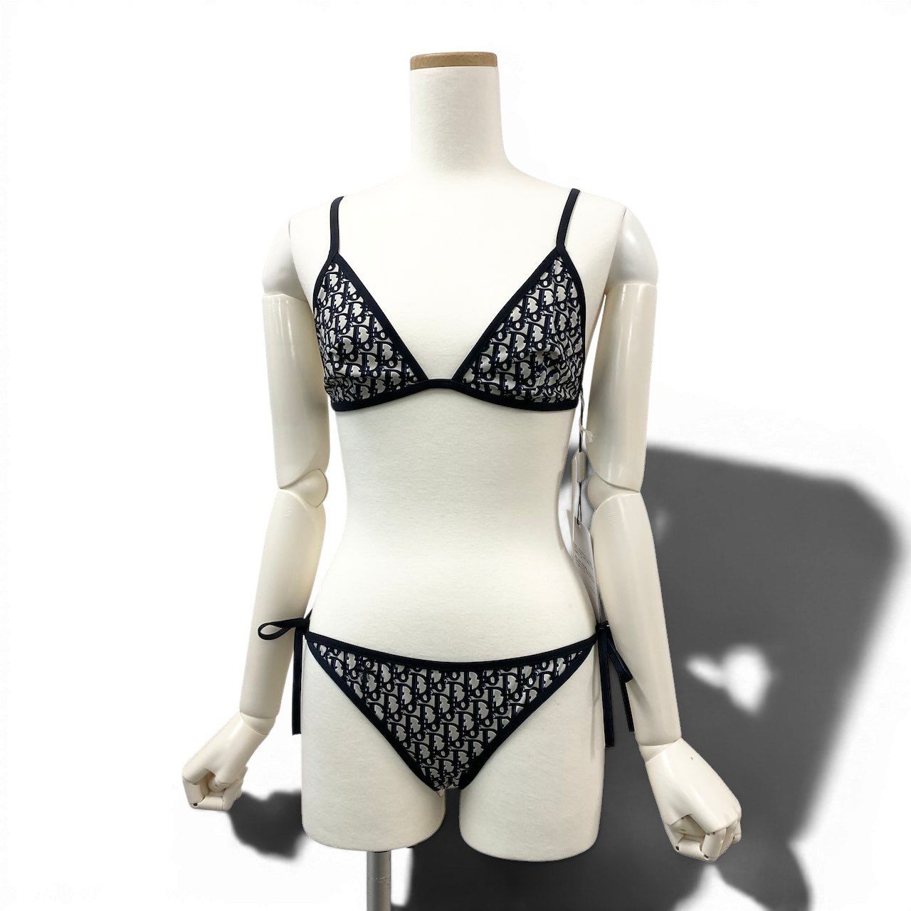 Dior Oblique Technical Fabric Separate Bikini Swimsuit All Over Pattern M