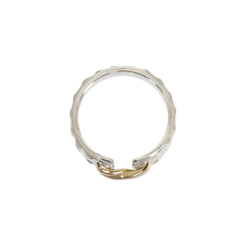 Hermes Mexico Ring 53 Gold 925 Sterling Silver Volume Corset — view 6