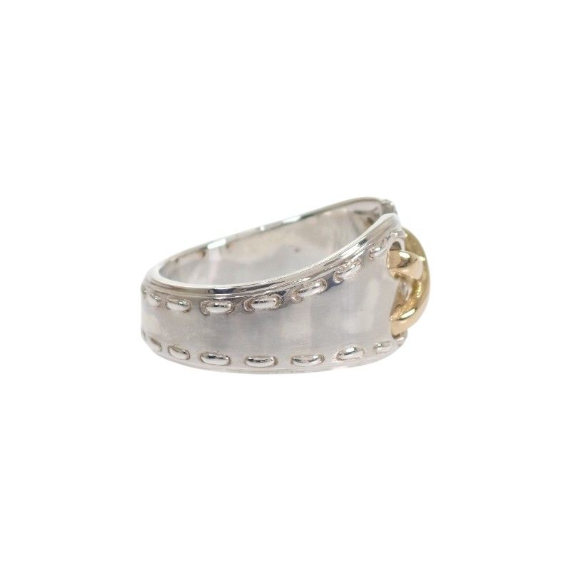Hermes Mexico Ring 53 Gold 925 Sterling Silver Volume Corset — view 4