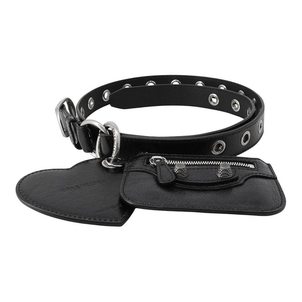 Balenciaga Belt Luca Gold le Cagole with Coin Case Leather 105 Black — view 2