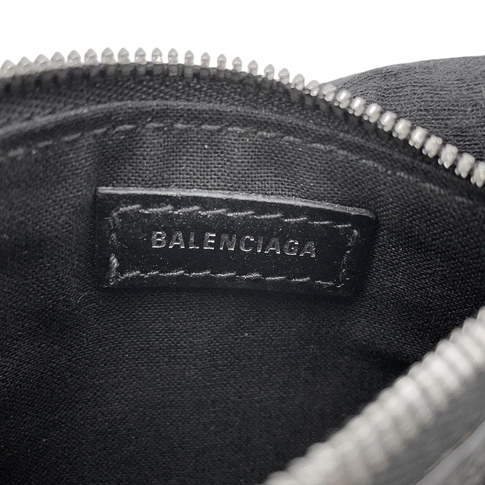 Balenciaga Belt Luca Gold le Cagole with Coin Case Leather 105 Black — view 9