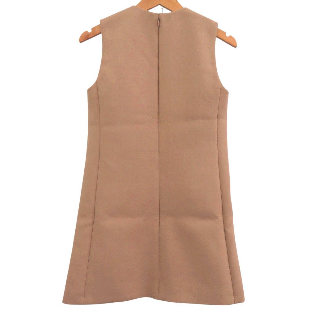 Celine Triomphe Zuminidress Gold yon Beige Dress — view 2