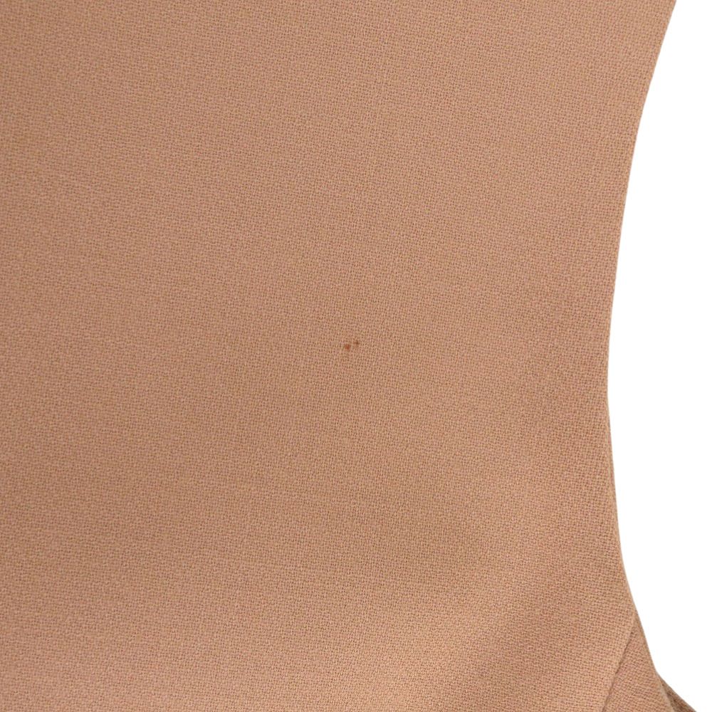 Celine Triomphe Zuminidress Gold yon Beige Dress — view 6