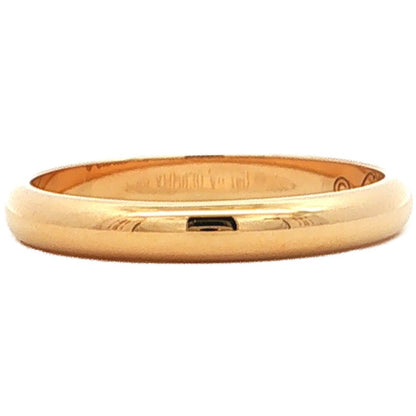 Cartier Wedding Ring Band 18k Yellow Gold
