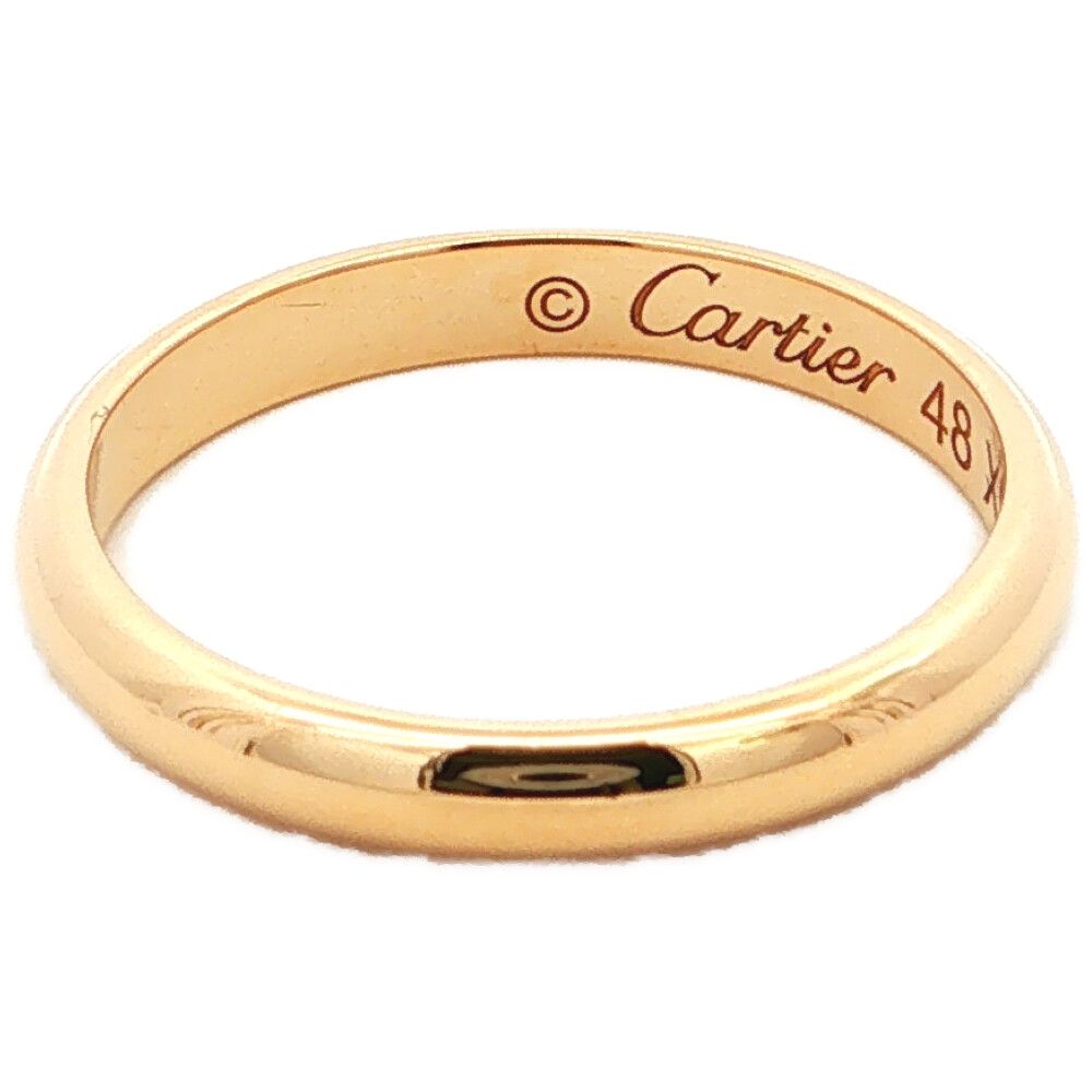 Cartier Wedding Ring Band 18k Yellow Gold — view 4