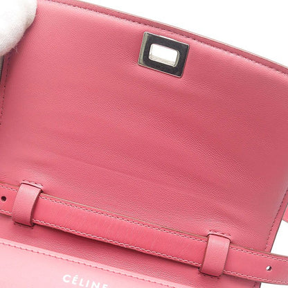 Celine Classic Box Small Leather Shoulder Bag Pink — view 6