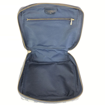 Gucci Sherry Line Gray Black Gold GG Supreme Canvas Leather 38 Pouch Case — view 8