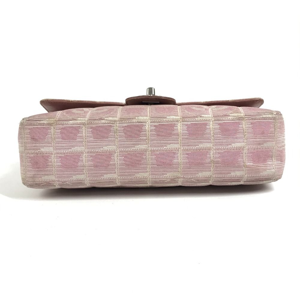 Chanel Shoulder Bag CC Logo Nylon Pink — view 6