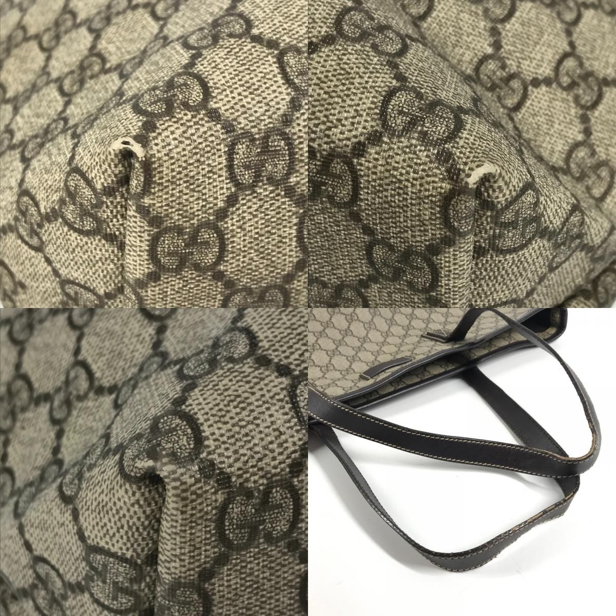 Gucci Shoulder Bag GG Logo Supreme Canvas Beige — view 7