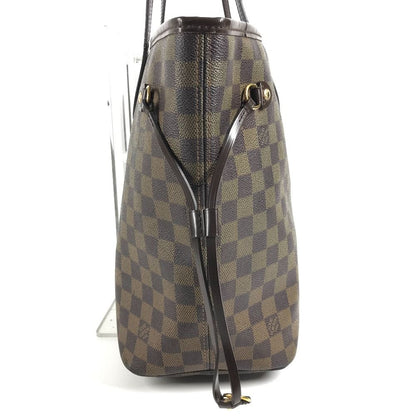 Louis Vuitton Tote Neverfull Damier Canvas Ebene Brown — view 3