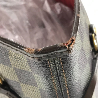 Louis Vuitton Tote Neverfull Damier Canvas Ebene Brown — view 5