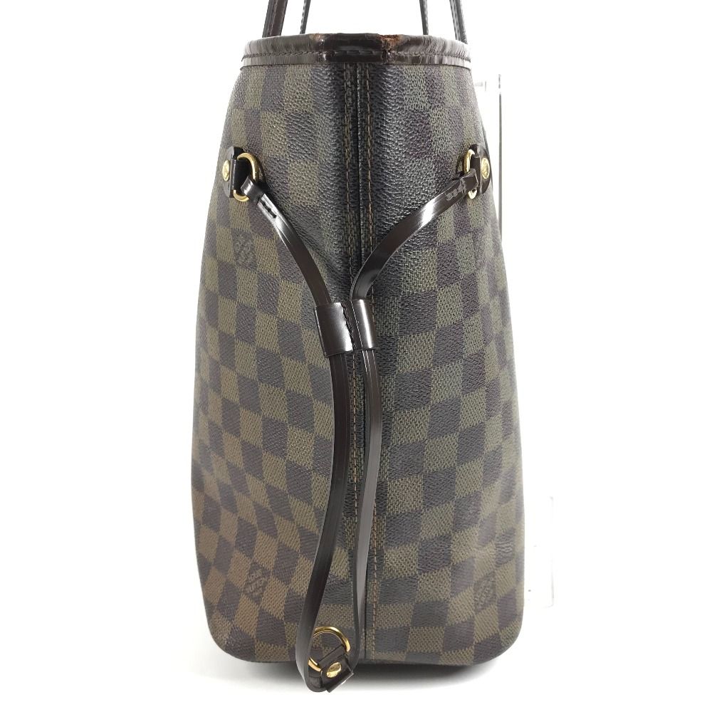 Louis Vuitton Tote Neverfull Damier Canvas Ebene Brown — view 4