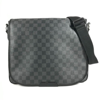 Louis Vuitton Shoulder Bag Daniel Damier Graphite Canvas Black