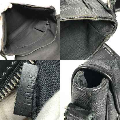 Louis Vuitton Shoulder Bag Daniel Damier Graphite Canvas Black — view 8