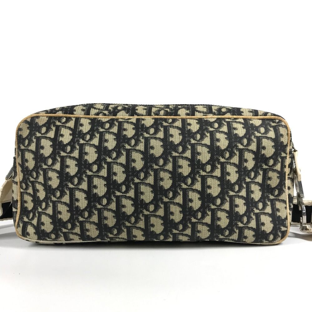 Dior Shoulder Bag Trotter Logo No2 Canvas Suede Black — view 2