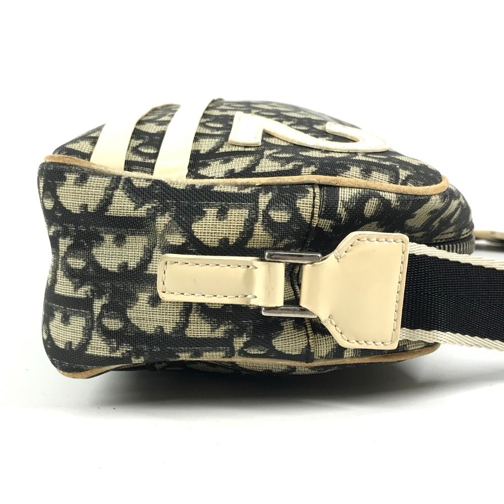 Dior Shoulder Bag Trotter Logo No2 Canvas Suede Black — view 3