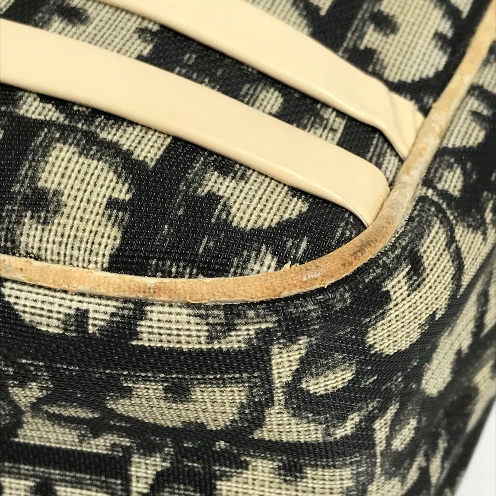 Dior Shoulder Bag Trotter Logo No2 Canvas Suede Black — view 6