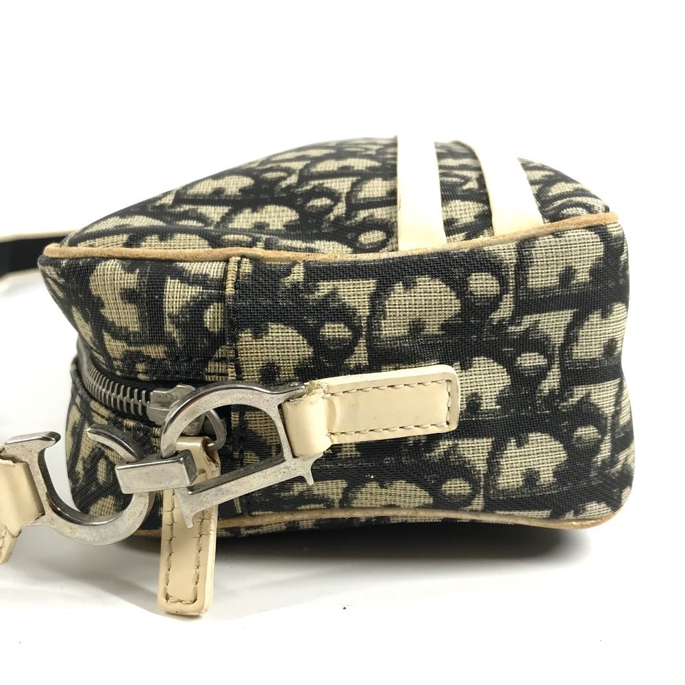 Dior Shoulder Bag Trotter Logo No2 Canvas Suede Black — view 4