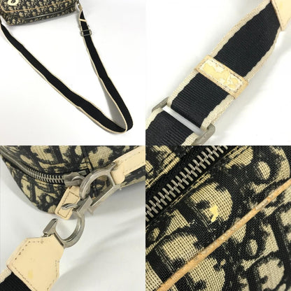 Dior Shoulder Bag Trotter Logo No2 Canvas Suede Black — view 8
