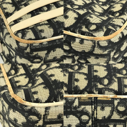 Dior Shoulder Bag Trotter Logo No2 Canvas Suede Black — view 7